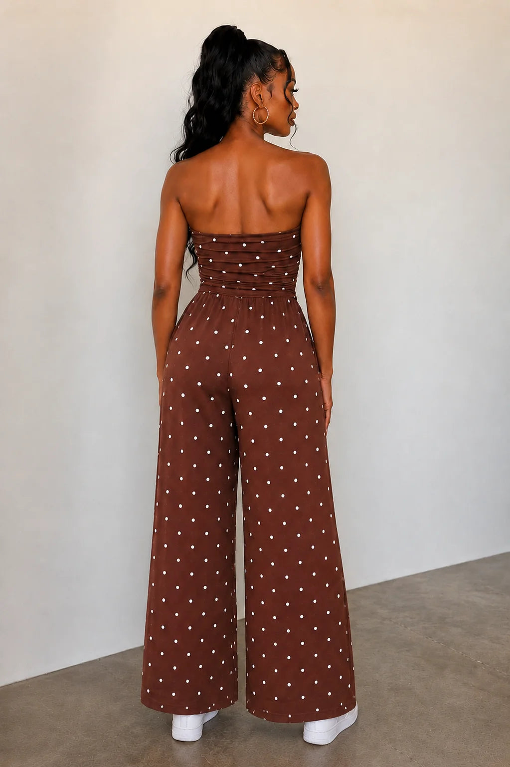 Royal POLKA DOT TUBE JUMPSUIT