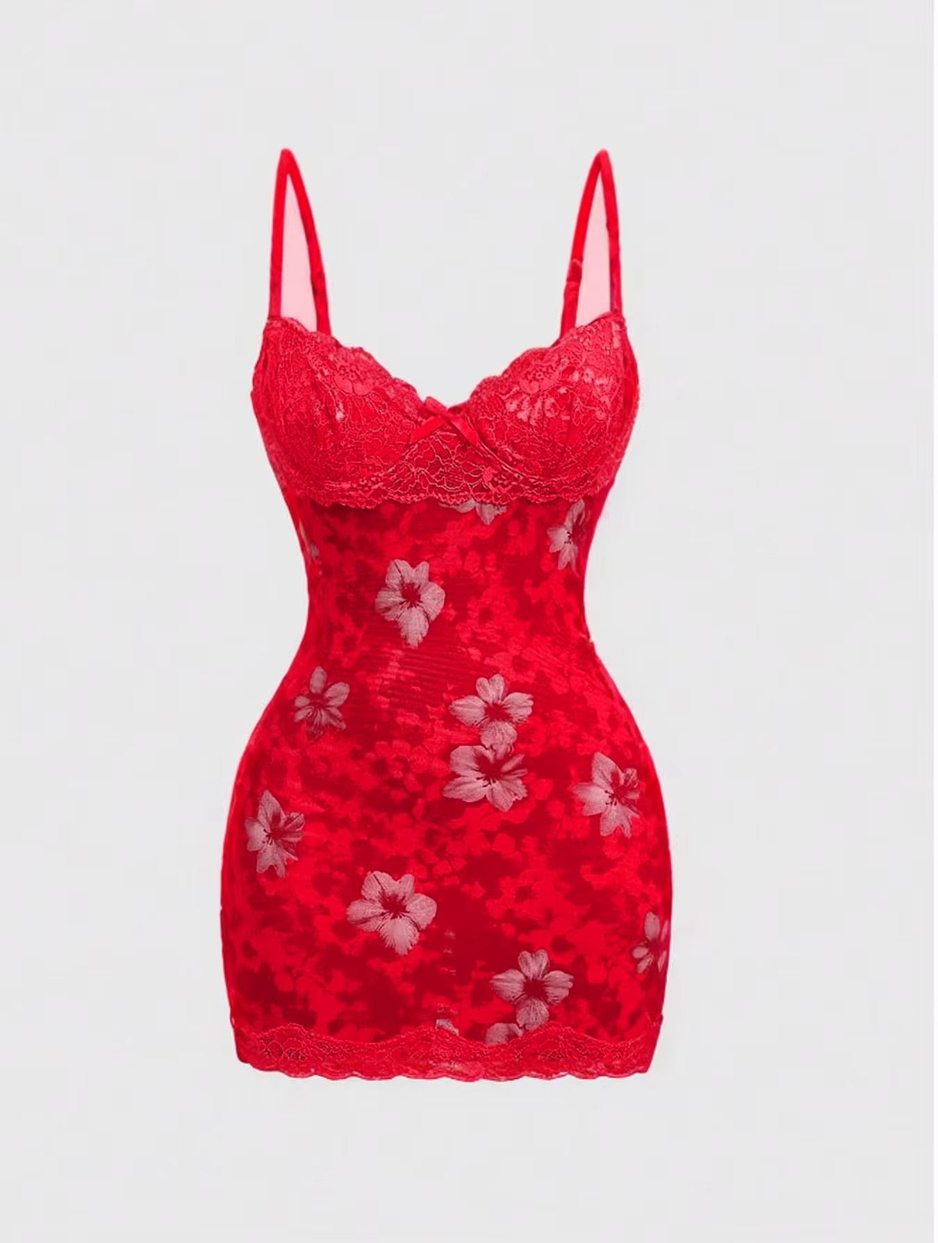 Wild Blossom Lace Mini Dress