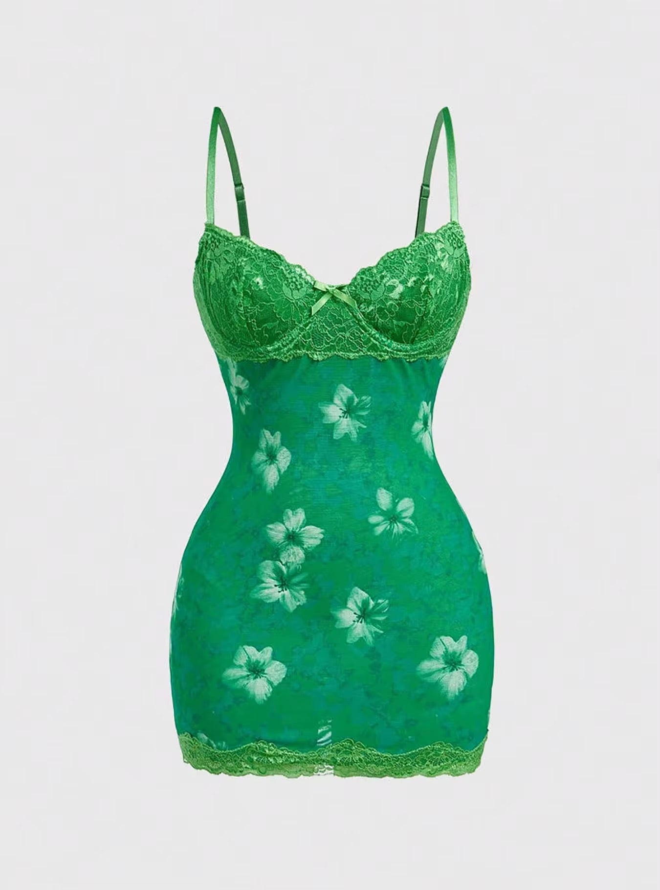 Wild Blossom Lace Mini Dress