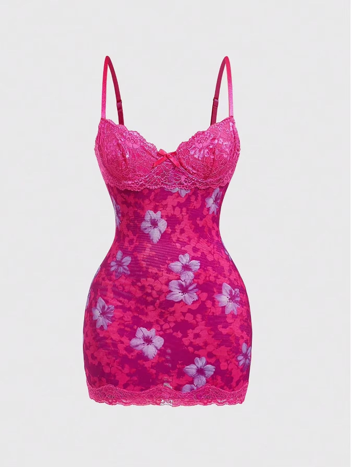 Wild Blossom Lace Mini Dress