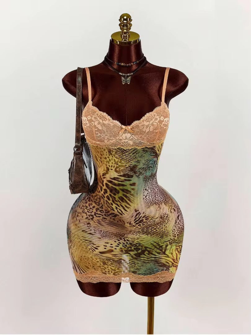 Wild Blossom Lace Mini Dress