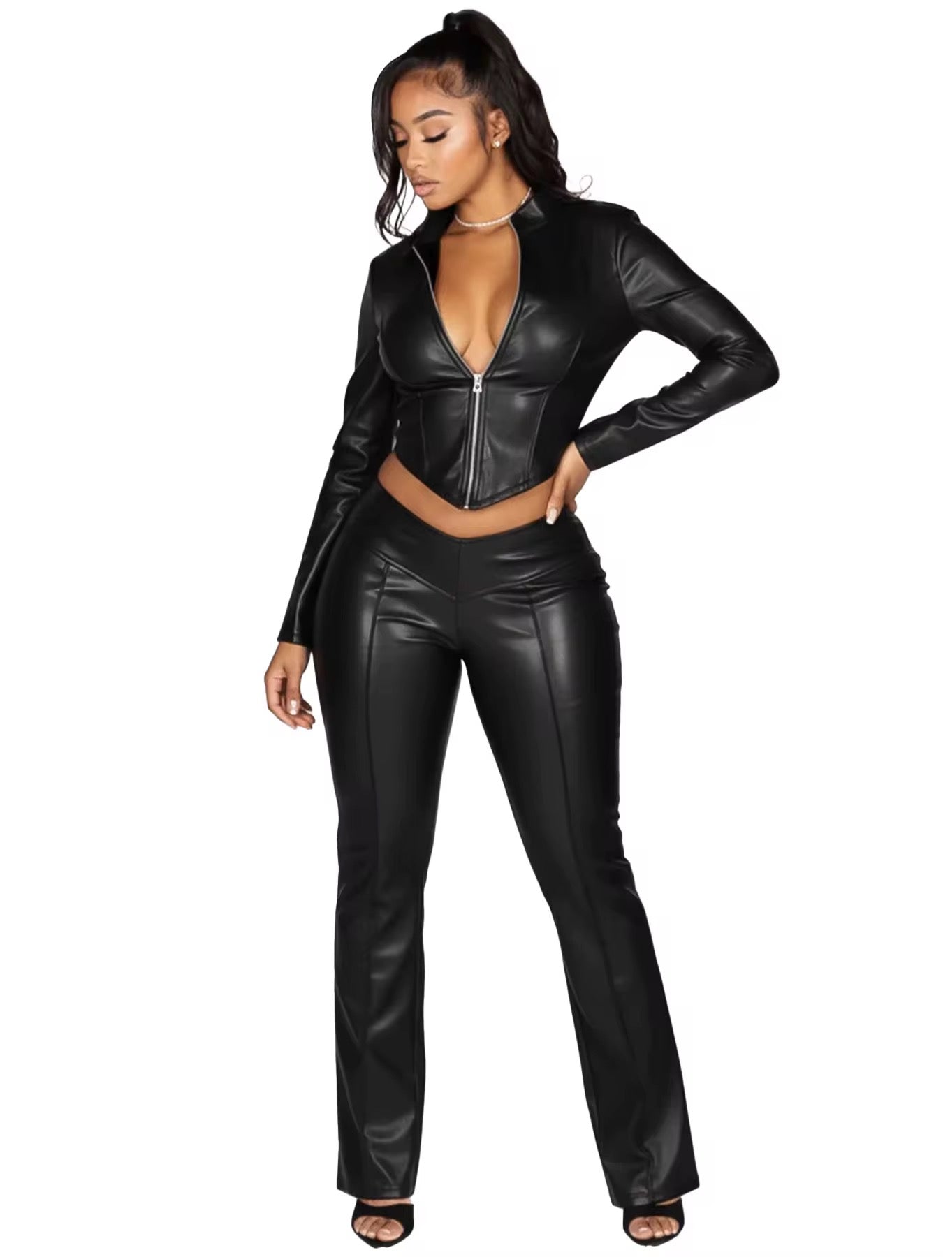 Merlot Luxe Faux Leather Set