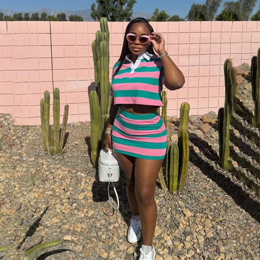 Varsity Vibes Skirt Set