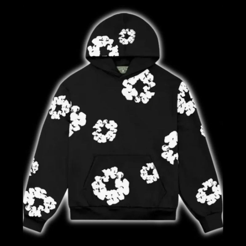 Royal Bloom Oversized Hoodie