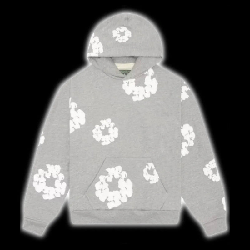 Royal Bloom Oversized Hoodie