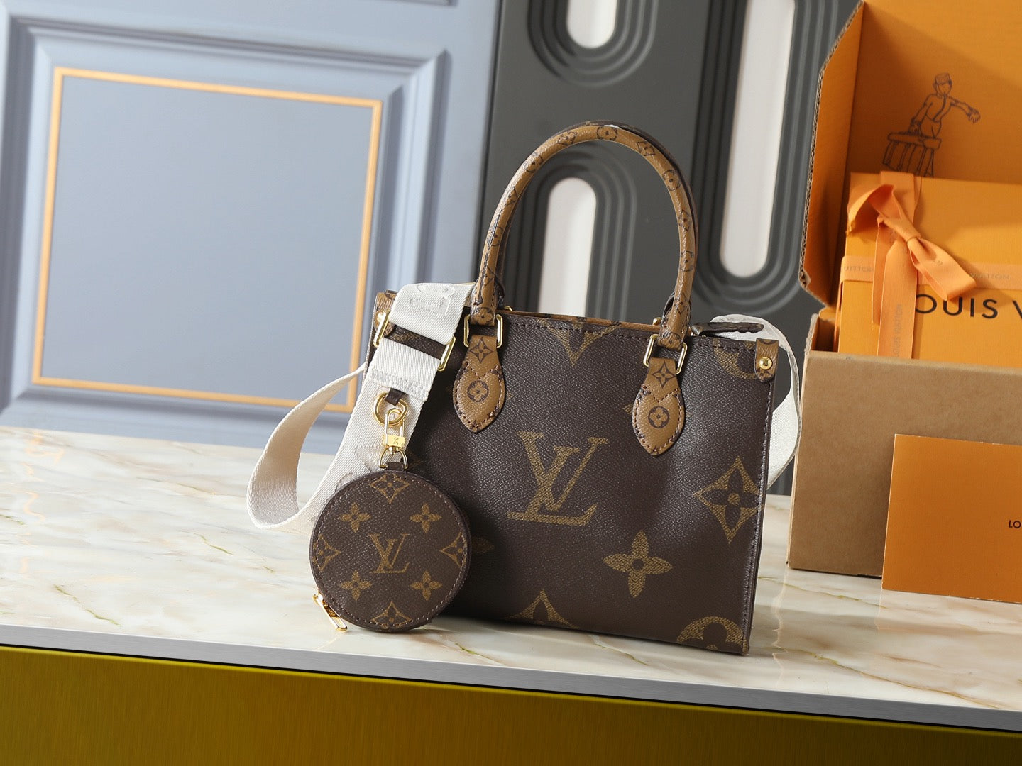Nano Tote Crossbody Bag with Coin Pouch