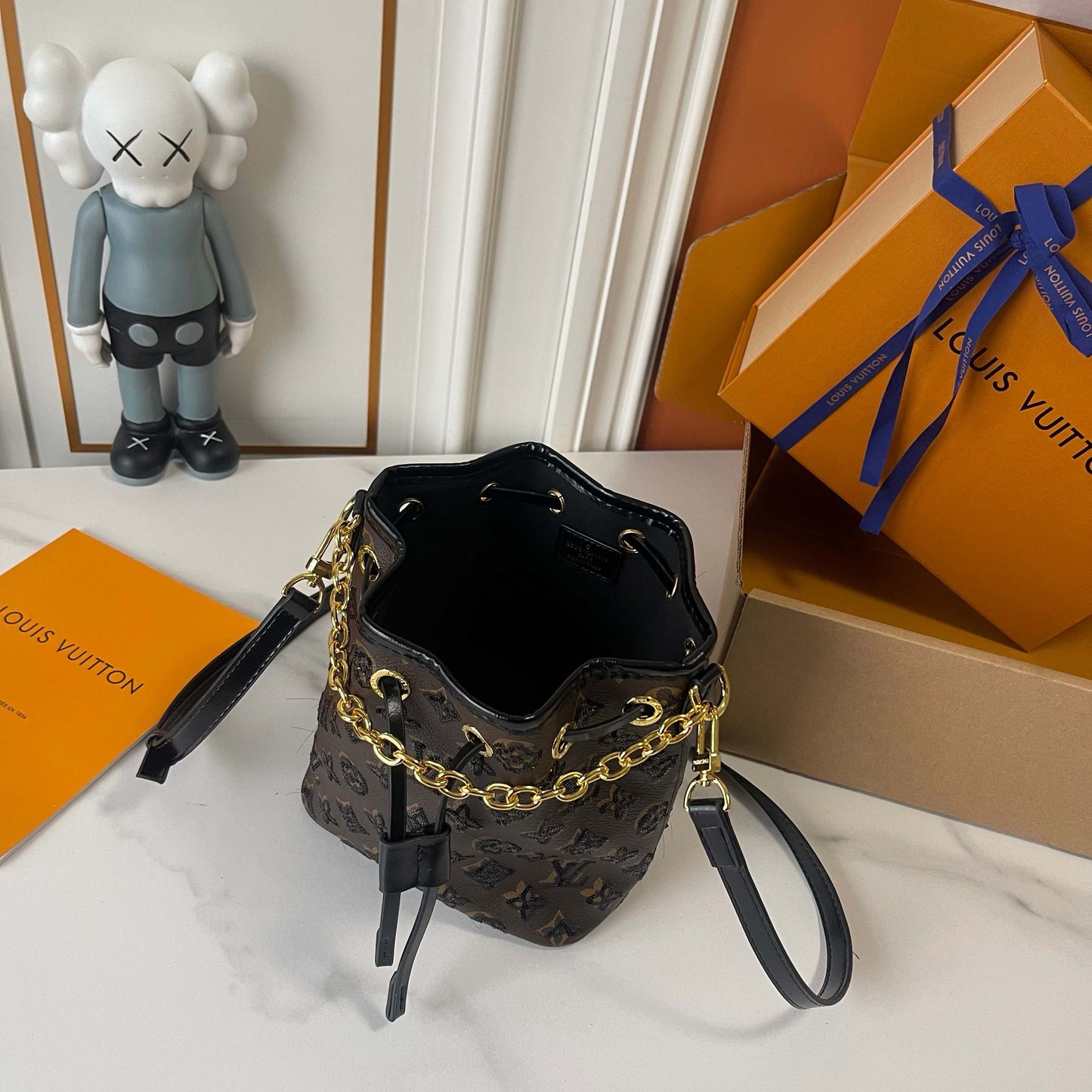 Royal Midnight Sparkle Bucket Bag
