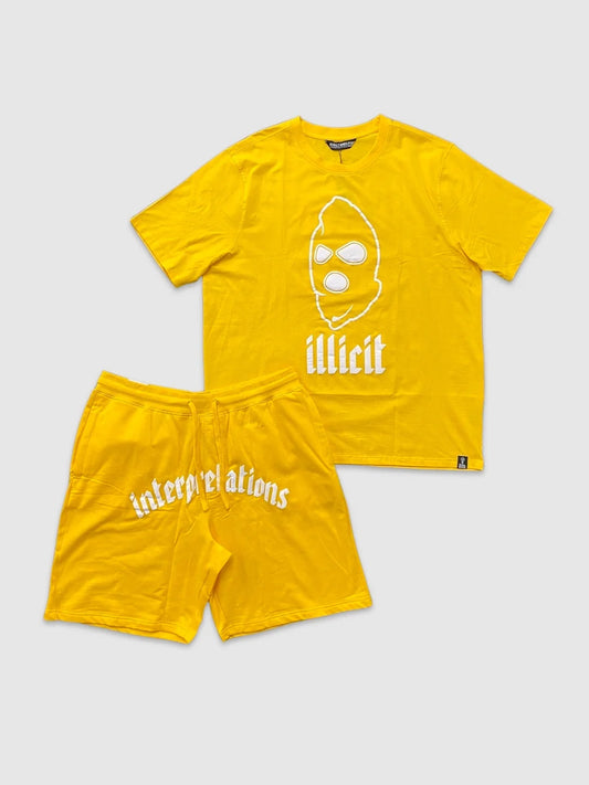 ROYAL B&T ILLICIT PUFF TEE & FLC SHORTS SET
