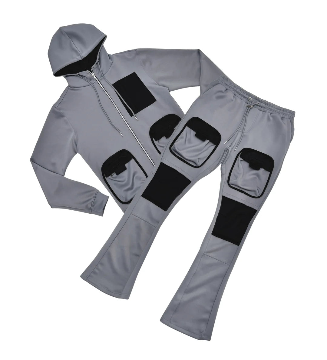 ROYAL TRICOT CARGO HOODIE SET