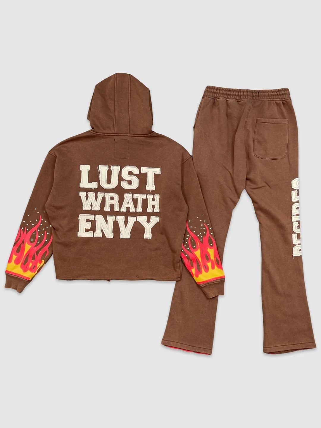 Royal Desires Flame Hoodie & Flare Pant Set