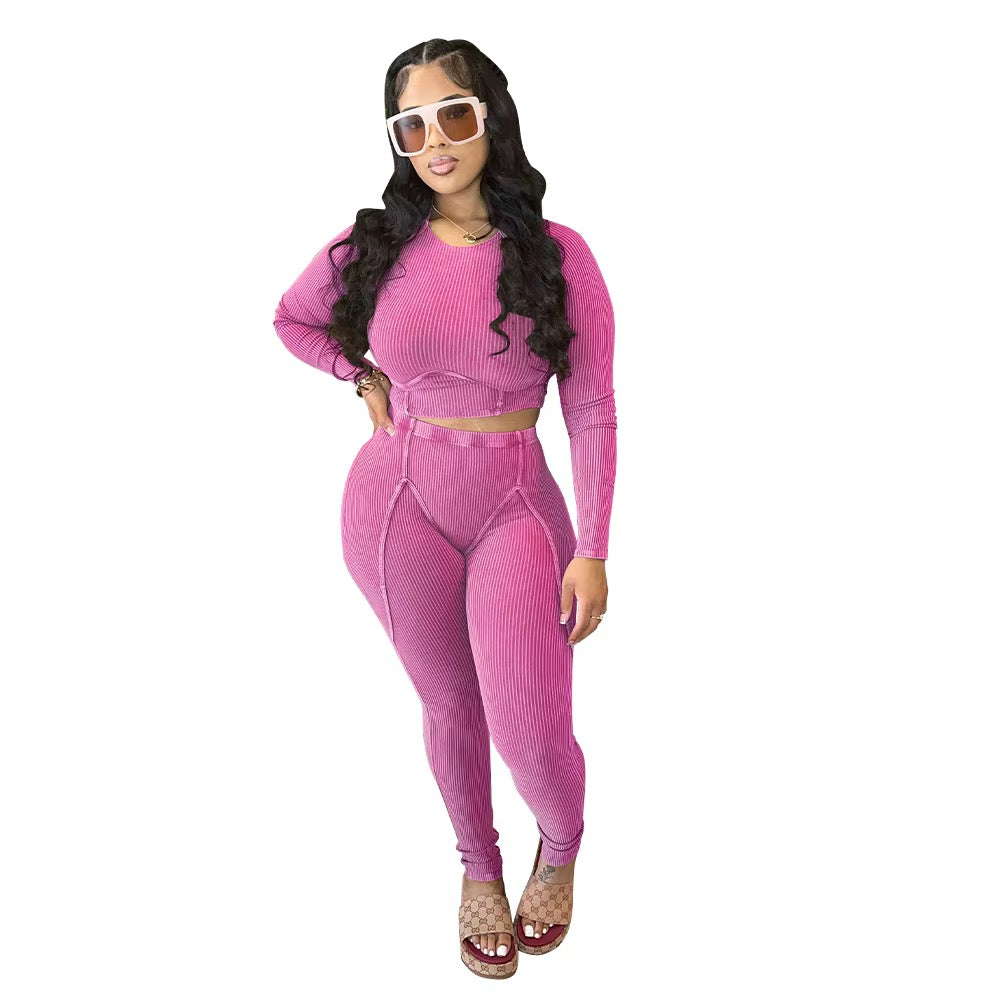 Royal Sculpt Ribbed Two-Piece Set